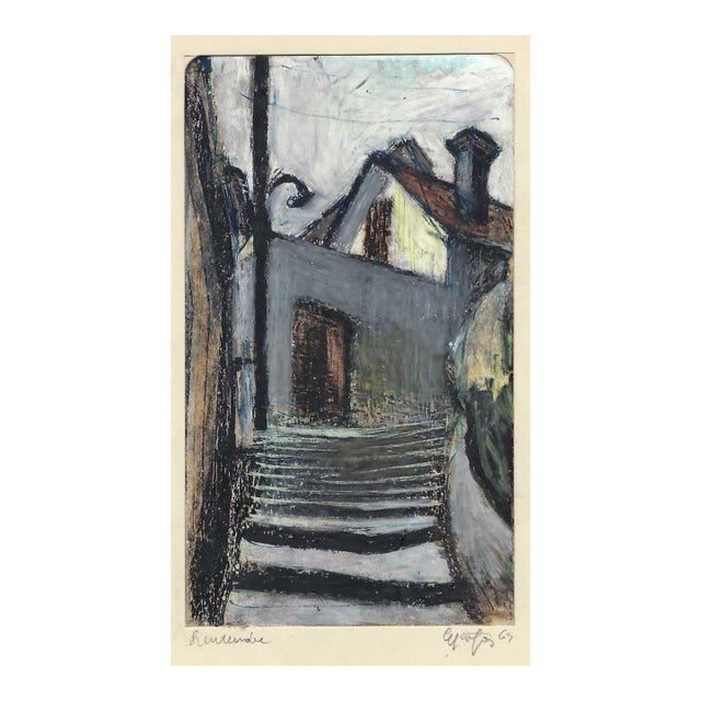 1969 Gyarfas Gabor Szentendre Hungary Painting For Sale