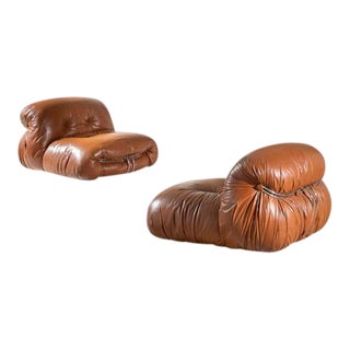 1970s Pair of Soriana Lounge Chairs by Afra & Tobia Scarpa for Cassina For Sale