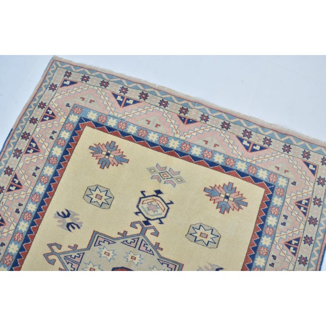 1960s Hand Knotted Muted Soft Pastel Modern Area Carpet For Sale In Phoenix - Image 6 of 11