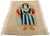Contemporary Vintage Tunisian Pictorial Tapestry, 01'04 X 02'09 For Sale - Image 3 of 10