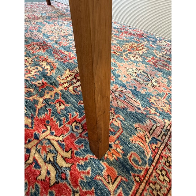 Organic Modernism Walnut Wood + Glass Dining Table For Sale - Image 12 of 12