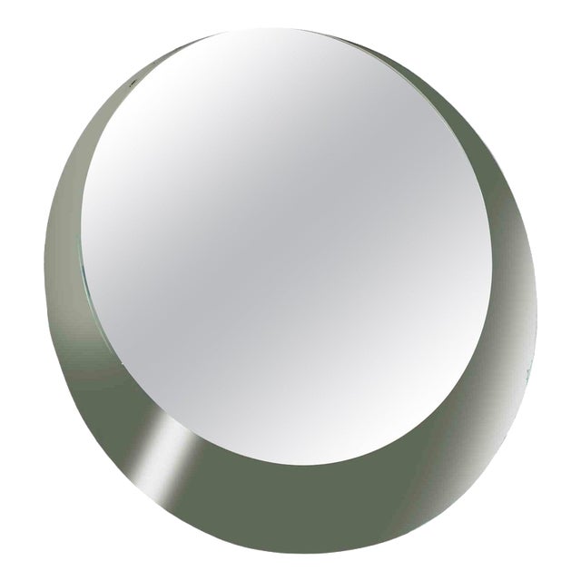 Vintage Smoked Crystal Table Mirror from Veca, Italy, 1950s For Sale