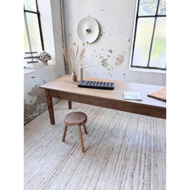 Brown Vintage Farmhouse Table in Oak, 1950s For Sale - Image 8 of 18