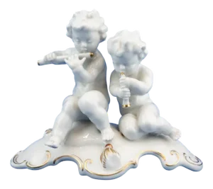 20th Century Porcelain Cherubs Sculpture by Karl Tutter for Hutschenreuther, Germany