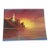 1990s Lighthouse and Sunset Seascape Painting on Canvas For Sale