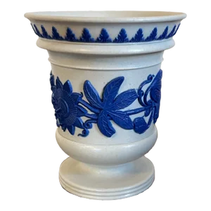 Antique Early 19th Century Wedgwood Smear Glaze Jasperware Vase