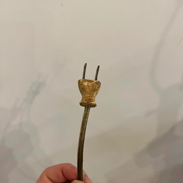 Bronze Mid-20th Century Large Ornate Gold and Bronze Lamp Plaster Column For Sale - Image 8 of 12