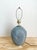 Vintage 80s Deco Revival Gray Cased Glass Table Lamp For Sale - Image 11 of 12
