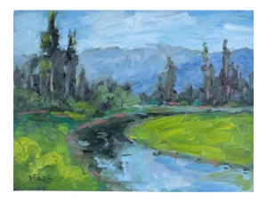 Modern Impressionist Oil Painting