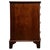 Metal Antique English Serpentine Mahogany Kneehole Desk For Sale - Image 7 of 12