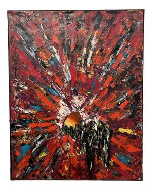 M. Thomas, Libération, 1959, Oil on Canvas