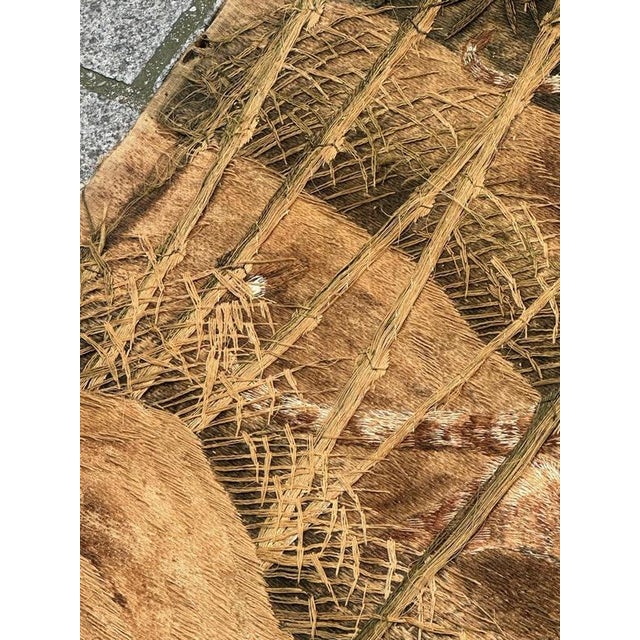 Antique Silk Japanese Embroidery with Tigers For Sale - Image 11 of 18