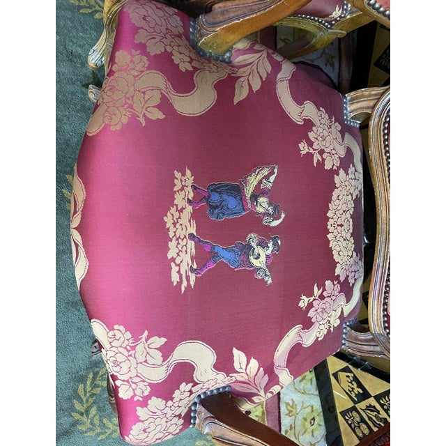 Set of Louis XV Cabriolet Armchairs For Sale - Image 3 of 8