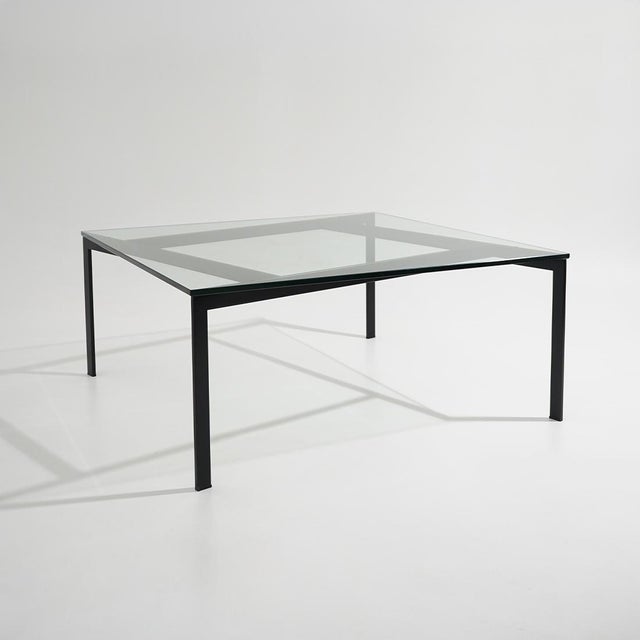 Metal Glass and Metal Coffee Table by Paolo Tilche for Arform, 1960s For Sale - Image 7 of 13