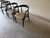 Set of four vintage Peabody chairs by Craft Associates, featuring a sculptural mid-century modern profile with sweeping...