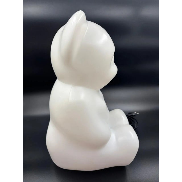 White The Seat Bear Lamp in White from Lumibar, 1980s For Sale - Image 8 of 10