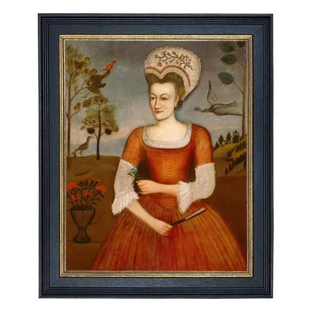 Beaux-Arts "Catharine Hendrickson" After Daniel Hendrickson Contemporary Reproduction Print on Canvas, Framed For Sale - Image 3 of 3