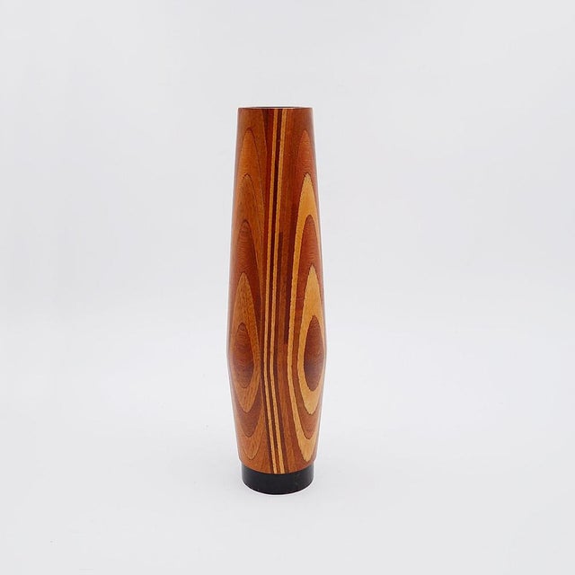 Mid-Century Scandinavian Wooden Vase, 1960s For Sale - Image 16 of 16