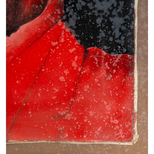 Late 20th Century Stanislaw Zagorski Malcolm X Acrylic on Canvas For Sale - Image 5 of 7