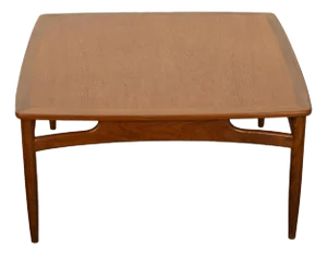 Mid Century Modern Danish Style Square Teak Coffee Table G Plan Kofod Larsen 1960