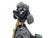 Mid 20th Century Hand Painted Black and Pink Poodle Dog With Poppies Figurines- Set of 2 For Sale - Image 9 of 9