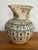 Blue Early 20th Century Spanish Hand Painted Blue and Yellow Pottery Pitcher Jug For Sale - Image 8 of 10