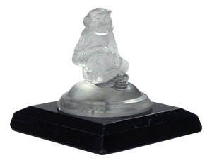 Vintage Glass Monkey Figurine, 1930s
