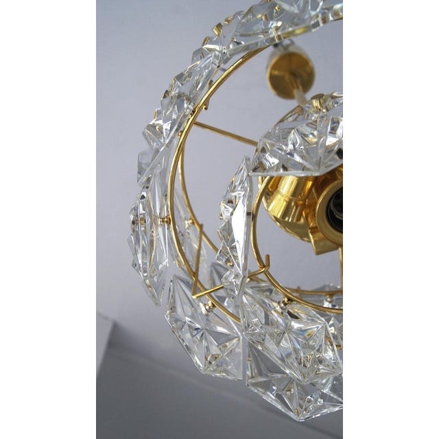 Metal Chandelier Royal Kristall from Kinkeldey, 1960s For Sale - Image 7 of 12