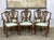 Set of 4 Regency style chairs and 2 armchairs in beech, English work from the 1980s - Armchairs HD+97cm HA=50cm L=56cm...