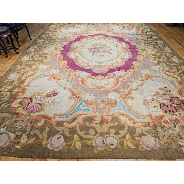 Persian Aubusson 1310 For Sale - Image 3 of 15