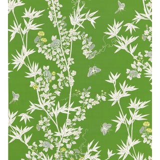 The House of Scalamandre Jardin De Chine Wallcovering, Jade For Sale