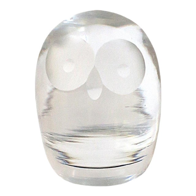 Norwegian Crystal Owl For Sale