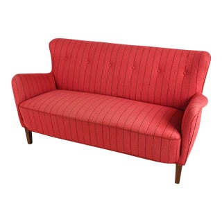 Mid 20th Century Scandinavian Mid-Century Loveseat in the Manner of Finn Juhl For Sale