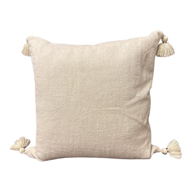 Serena & Lily Tassel Accent Pillow For Sale
