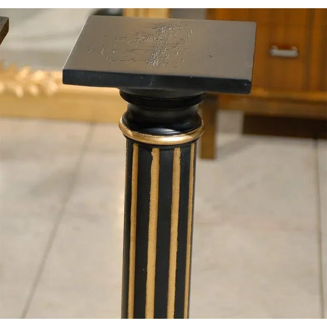 Neoclassical Antique Swedish Neoclassical Late Empire Pedestals - a Pair For Sale - Image 3 of 8