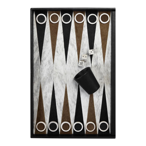 Gilles Caffier Backgammon Board With a Box of Accessories