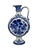 Blue Vintage Hand-Painted Floral Handled Vase by M.W. Verdoold for Royal Delft, 1975 For Sale - Image 8 of 8