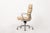 Metal Eames Herman Miller Tall Tan Leather Office Chair Aluminum Group For Sale - Image 7 of 13