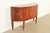 French Ethan Allen French Regency Louis XVI Inlaid Cherry Wood Demilune Sideboard For Sale - Image 3 of 12