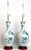 Huge Lamp Pair Blue & Metallic Gold Hand Painted Peacocks 1960s Kutani For Sale - Image 18 of 18
