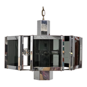 1960s Space Age Chrome Chandelier by Robert Sonneman for Fredrick Ramond