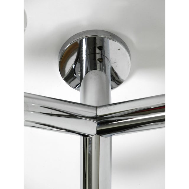 Vintage Space Age Chrome Ceiling Lamp by J.T. Kalmar, 1960s For Sale - Image 14 of 18