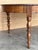 Wood 19th Century Walnut Oval Center Country Table with Turned Legs, France, 1890s For Sale - Image 7 of 9
