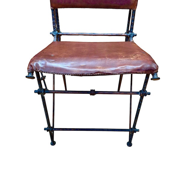 Pair of Ilana Goor Brutalist Chairs For Sale - Image 12 of 16