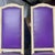 French Provincial Purple Vinyl and Platted Back Dining Chairs - Set of 4 For Sale - Image 12 of 12