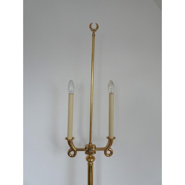 Gilded Brass Floor Lamp in the style of Gio Ponto, 1970s For Sale - Image 10 of 18