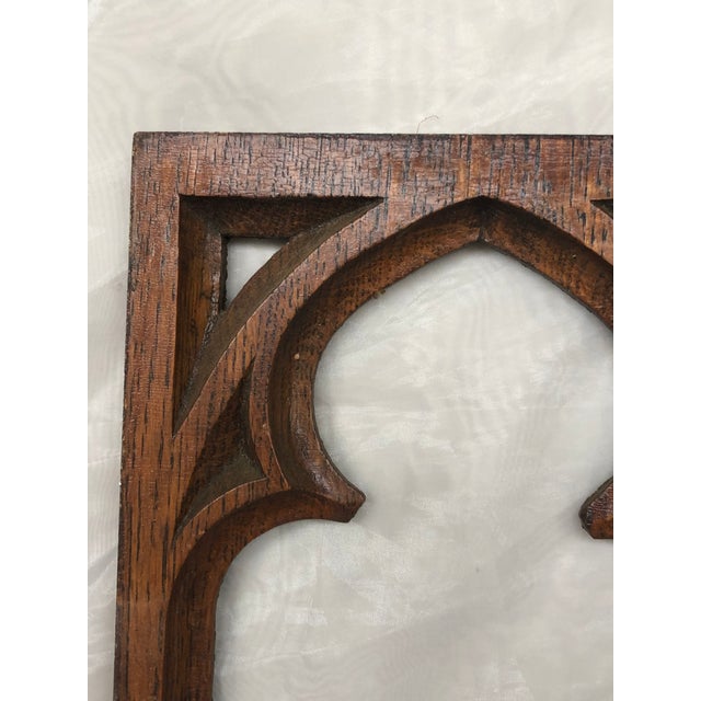 Antique Gothic Hand Carved Wood Panel Frame for Wall Decor Chairish