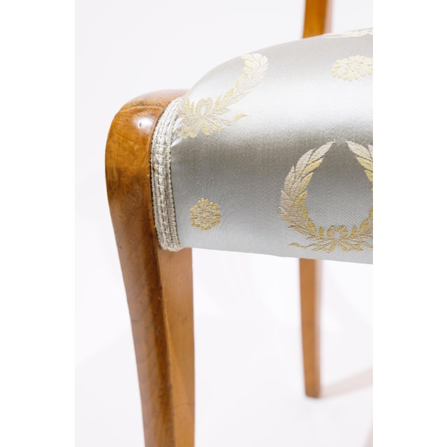 Neoclassical Pair of 19th Century Neo Classical Biedermeier Side Chairs For Sale - Image 3 of 6