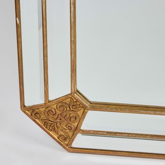 1920s Italian Deco Mirror With Gilt-Wood Accents For Sale In Los Angeles - Image 6 of 7