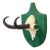 Antique Black Forest Chamois Trophy on Green Plaque - Salem Germany 1900 For Sale